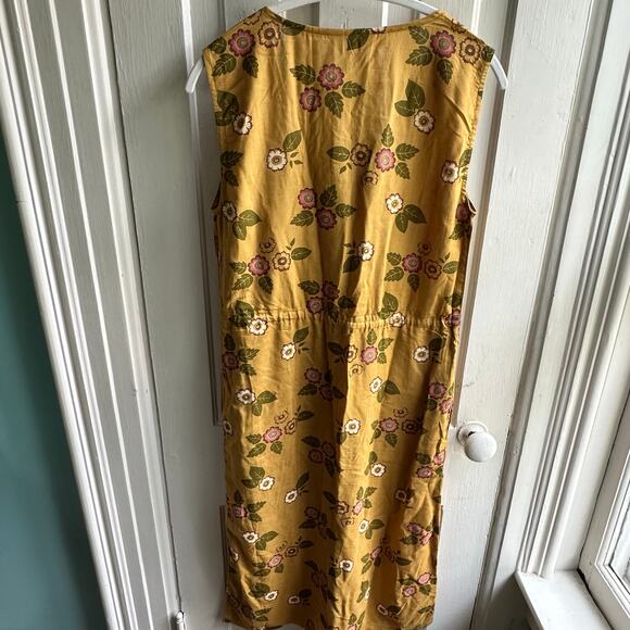 Bridge & Burn Sleeveless Midi Dress Folk Flower Print - Picture 6 of 8